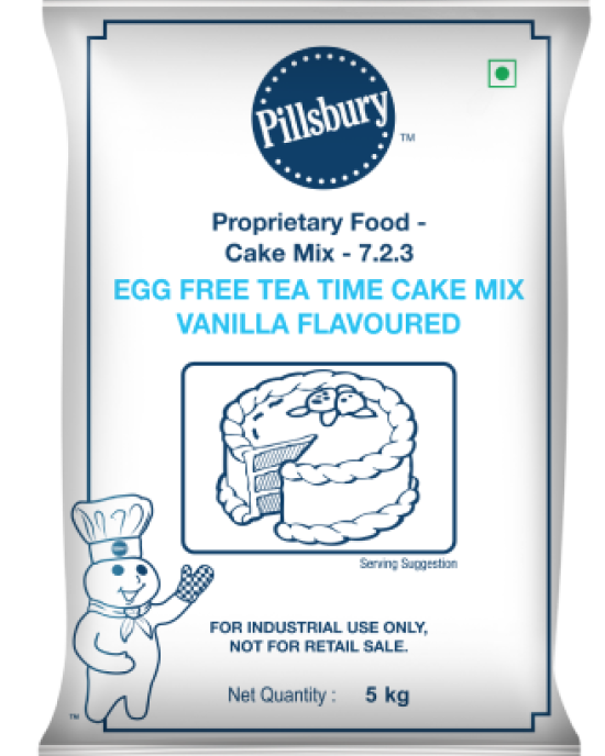 Pillsburry Egg Free Tea Time Vanilla Premix 5kg