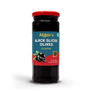 Abbies Black Sliced Olives 450gm 