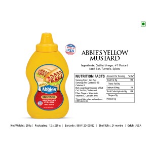 Abbies Yellow Mustrad (S) 255gm