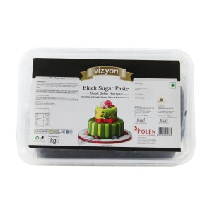 Vizyon Sugar Paste Fondant- Black 1KG