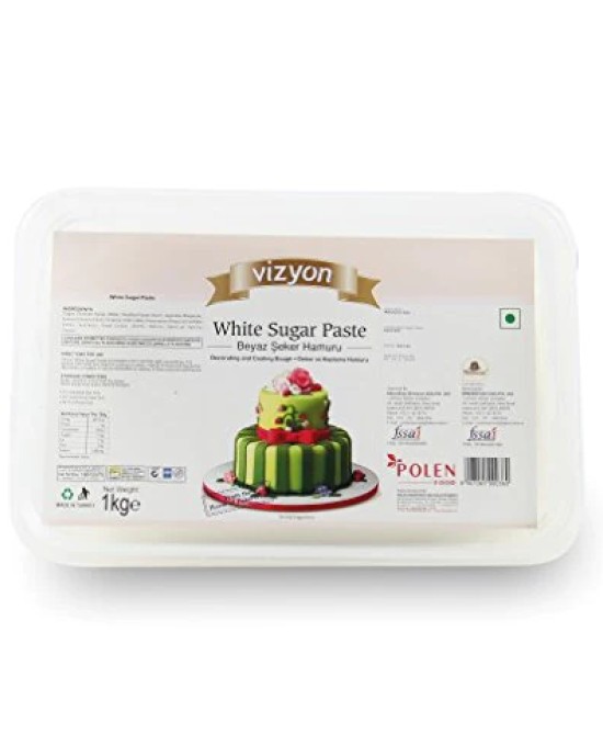 Vizyon Sugar Paste Fondant- White 1kg