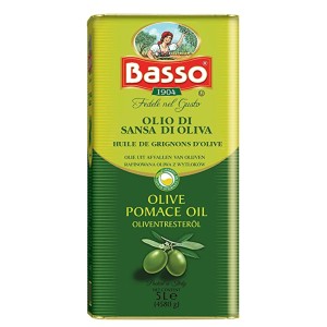 Basso Olive Oil Pomace Tin 5Ltr