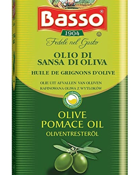 Basso Olive Oil Pomace Tin 5Ltr