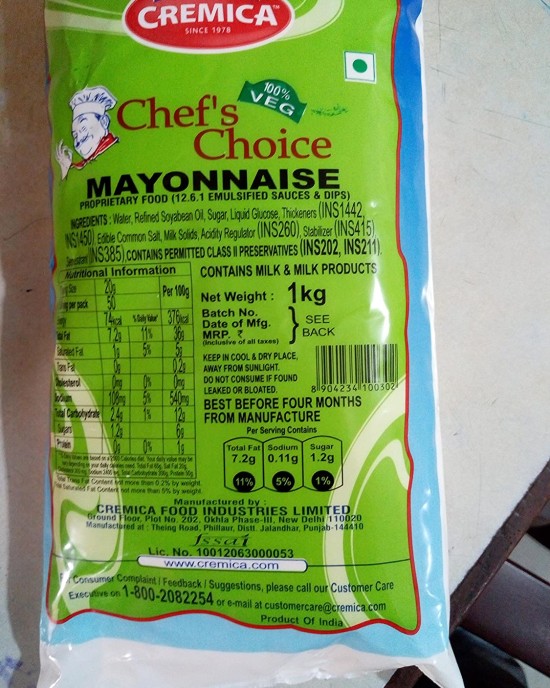 Cremica Chef Choice Mayonnaise 1Kg 