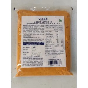 Veeba Cheese & Jalapeno Dip 1 kg