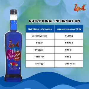 Zone Bar Syrup Blue Curacao 1ltr