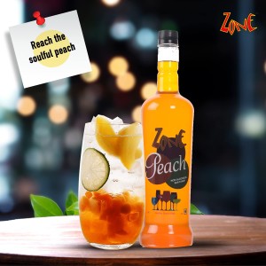 Zone Bar Syrup Peach 1ltr