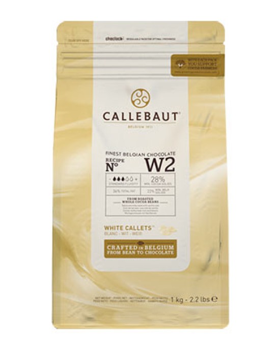 Delta Callebaut W2 White Chocolate 1Kg