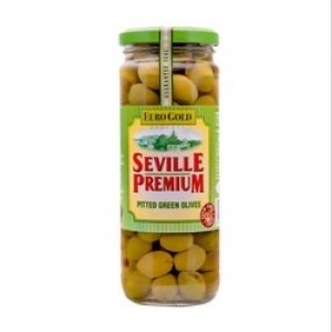 Golden Crown Green Pitted Olives 680gm