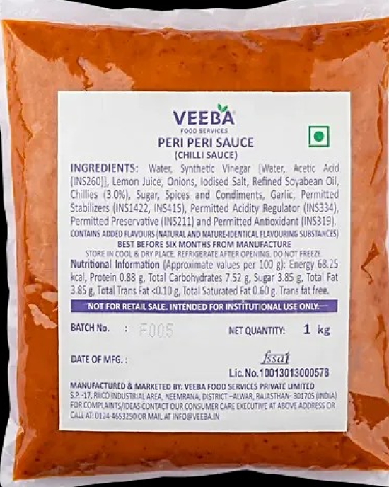 Veeba Peri Peri Sauce 1 kg