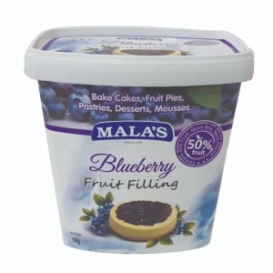 Malas Blue Berry Fillings 1kg Bucket