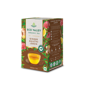 Eco Valley Organic Tea Ginger Mulethi Lemon