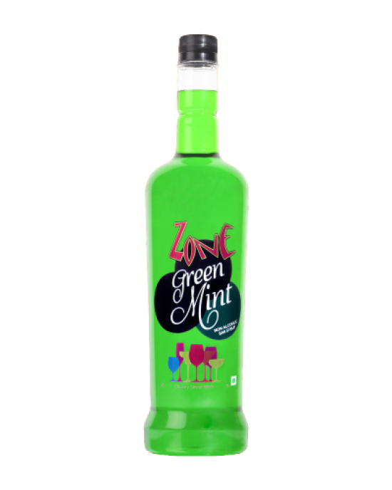 Zone Green Mint Bar Syrup 1ltr