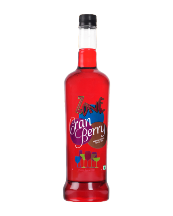 Zone Cranberry Bar Syrup 1ltr